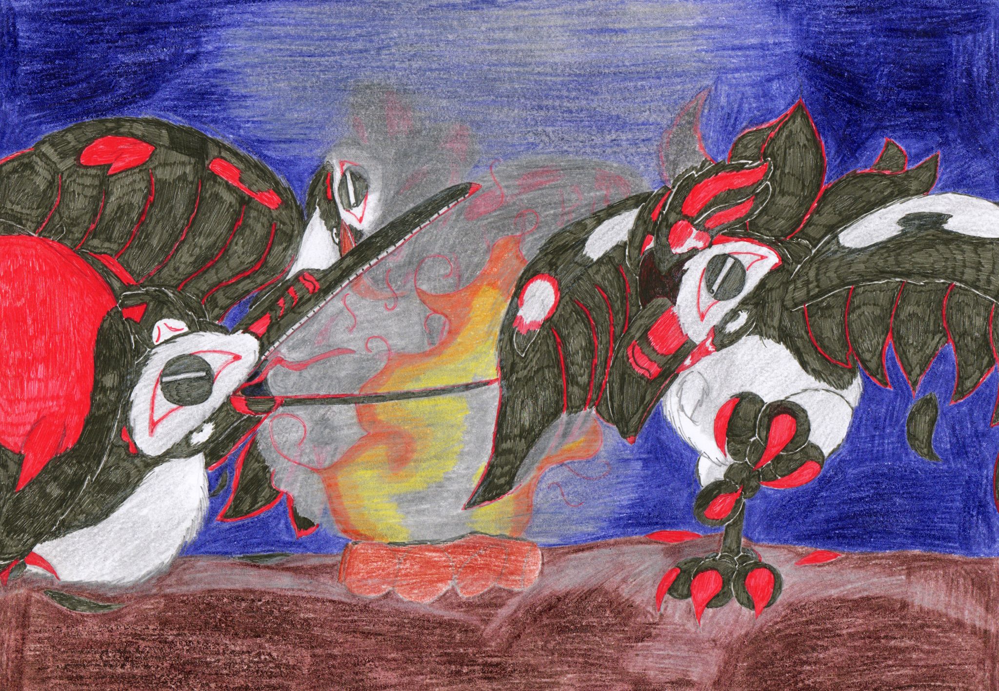 Dancing around the fire